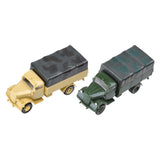 Maxbell 2 Pieces Simulation 1/72 Vehicle Model Kits for Micro Landscape Party Favors truck
