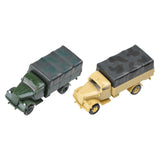 Maxbell 2 Pieces Simulation 1/72 Vehicle Model Kits for Micro Landscape Party Favors truck