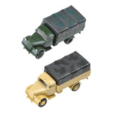 Maxbell 2 Pieces Simulation 1/72 Vehicle Model Kits for Micro Landscape Party Favors truck