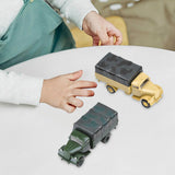 Maxbell 2 Pieces Simulation 1/72 Vehicle Model Kits for Micro Landscape Party Favors truck