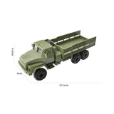 1/72 Scale Cargo Truck DIY Assembly for Tabletop Decor Children Collectibles Without tent