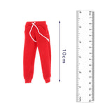 Maxbell 1/12 Scale Action Figures Clothes Male and Female Doll Sportswear Costume Red Pants
