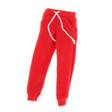 Maxbell 1/12 Scale Action Figures Clothes Male and Female Doll Sportswear Costume Red Pants