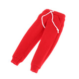 Maxbell 1/12 Scale Action Figures Clothes Male and Female Doll Sportswear Costume Red Pants