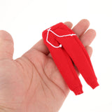 Maxbell 1/12 Scale Action Figures Clothes Male and Female Doll Sportswear Costume Red Pants