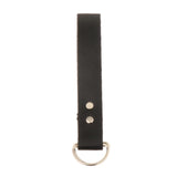Maxbell 3xSkirt Hike Daul Rings Faux Leather Handmade Medieval Renaissance Belt Clip black