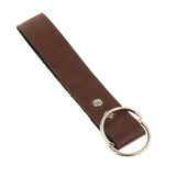 Maxbell 3xSkirt Hike Daul Rings Faux Leather Handmade Medieval Renaissance Belt Clip brown