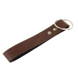 Maxbell 3xSkirt Hike Daul Rings Faux Leather Handmade Medieval Renaissance Belt Clip brown