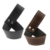 Maxbell 2xSword Frog Holster PU Leather Sword Holder for Adult Men Renaissance Cosplay Black