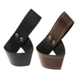 Maxbell 2xSword Frog Holster PU Leather Sword Holder for Adult Men Renaissance Cosplay Black