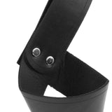 Maxbell 2xSword Frog Holster PU Leather Sword Holder for Adult Men Renaissance Cosplay Black