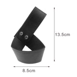 Maxbell 2xSword Frog Holster PU Leather Sword Holder for Adult Men Renaissance Cosplay Black