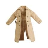 Maxbell 1/12 Men Women Trench Coat Handmade Doll Clothes for 6 inch Figures Body