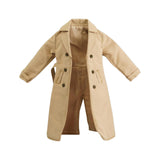 Maxbell 1/12 Men Women Trench Coat Handmade Doll Clothes for 6 inch Figures Body