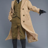 Maxbell 1/12 Men Women Trench Coat Handmade Doll Clothes for 6 inch Figures Body