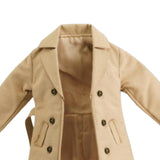 Maxbell 1/12 Men Women Trench Coat Handmade Doll Clothes for 6 inch Figures Body