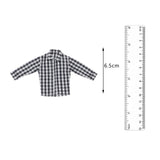 Maxbell 1/12 Scale Male Figure Clothes Outfit for 6inch Dolls Figure Black and White