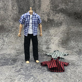 Maxbell 1/12 Scale Male Figure Clothes Outfit for 6inch Dolls Figure Black and White
