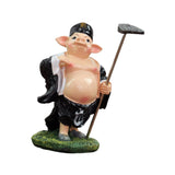 Cute Pilgrimage to The West Statue for Porch Office Decor Pig