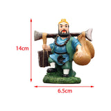 Maxbell Cute Pilgrimage to The West Statue for Porch Office Decor Junior Bro Sha
