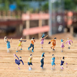 Mini Figurines Player Figure for Sand Table Decoration Diorama Layout 4cm