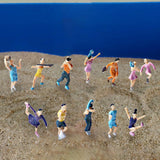 Mini Figurines Player Figure for Sand Table Decoration Diorama Layout 4cm