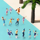 Mini Figurines Player Figure for Sand Table Decoration Diorama Layout 4cm