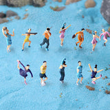 Mini Figurines Player Figure for Sand Table Decoration Diorama Layout 4cm