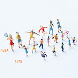 Mini Figurines Player Figure for Sand Table Decoration Diorama Layout 4cm