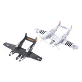 Maxbell 1:48 Scale Aircraft Model Model Airplane Kits for Bedroom Living Room Office Argent