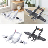 Maxbell 1:48 Scale Aircraft Model Model Airplane Kits for Bedroom Living Room Office Argent