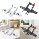 Maxbell 1:48 Scale Aircraft Model Model Airplane Kits for Bedroom Living Room Office Argent