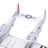 Maxbell 1:48 Scale Aircraft Model Model Airplane Kits for Bedroom Living Room Office Argent