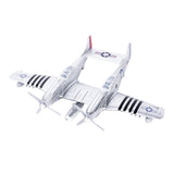 Maxbell 1:48 Scale Aircraft Model Model Airplane Kits for Bedroom Living Room Office Argent