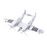 Maxbell 1:48 Scale Aircraft Model Model Airplane Kits for Bedroom Living Room Office Argent