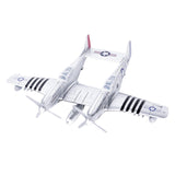 Maxbell 1:48 Scale Aircraft Model Model Airplane Kits for Bedroom Living Room Office Argent