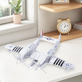 Maxbell 1:48 Scale Aircraft Model Model Airplane Kits for Bedroom Living Room Office Argent
