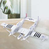Maxbell 1:48 Scale Aircraft Model Model Airplane Kits for Bedroom Living Room Office Argent