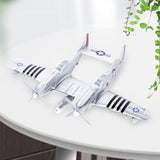 Maxbell 1:48 Scale Aircraft Model Model Airplane Kits for Bedroom Living Room Office Argent