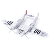 Maxbell 1:48 Scale Aircraft Model Model Airplane Kits for Bedroom Living Room Office Argent