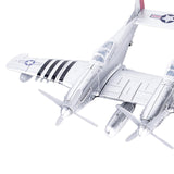 Maxbell 1:48 Scale Aircraft Model Model Airplane Kits for Bedroom Living Room Office Argent