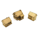 Maxbell 1/72 Wooden European House for Micro Landscape Sand Table Architecture Model Style A