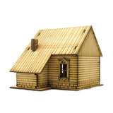 Maxbell 1/72 Wooden European House for Micro Landscape Sand Table Architecture Model Style B