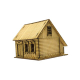 Maxbell 1/72 Wooden European House for Micro Landscape Sand Table Architecture Model Style B