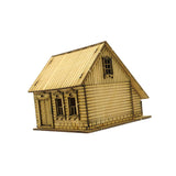 Maxbell 1/72 Wooden European House for Micro Landscape Sand Table Architecture Model Style B