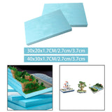 Maxbell 2 Pieces Sculpting Sheets DIY Scenery Scenic Architecture Model Diorama Base 1.7cmx20cmx30cm