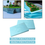 Maxbell 2 Pieces Sculpting Sheets DIY Scenery Scenic Architecture Model Diorama Base 1.7cmx20cmx30cm
