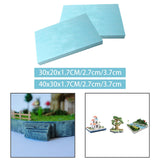 Maxbell 2 Pieces Sculpting Sheets DIY Scenery Scenic Architecture Model Diorama Base 1.7cmx20cmx30cm