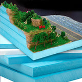 Maxbell 2 Pieces Sculpting Sheets DIY Scenery Scenic Architecture Model Diorama Base 2.7cmx20cmx30cm