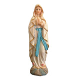 Maxbell Virgin Mary Statue Crafts Religious Sculpture with Flower Wall Decor